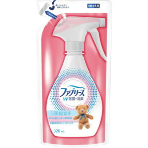 P&G ファブリーズ W除菌+消臭 香料無添加 ツメカエ 320ml P&Gジャパン同 清掃 衛生用品 労働衛生用品 消臭剤 芳香剤(代引不可)