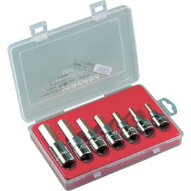 エイト 六角ソケットビット 寸法差込角12.7mm 7本セット 5~17mm エイト 手作業工具 ソケットレンチ ソケットビット(代引不可)【送料無料】