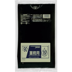 ジャパックス 業務用ポリ袋 90l黒10枚0.045 P92 清掃・衛生用品 清掃用品 ゴミ袋(代引不可)