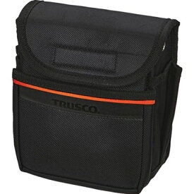 TRUSCO 小型腰袋2段 フタ付 ブラック TC52A 手作業工具 バックパック・ツールバッグ 工具差し・腰袋(代引不可)
