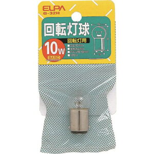ELPA ��]���p�� BA15D 120V ����d��10W �N���A G32H120V10W �H���E�Ɩ��p�i ��Ɠ��E�Ɩ��p�i �d��(����s��)