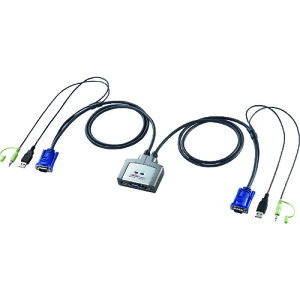 SANWA パソコン自動切替器(2:1) SWKVM2AUUN 電子機器 電気 電子部品 通信機器(代引不可)【送料無料】