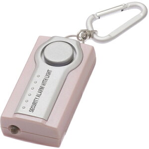 YAZAWA LEDライト付セキュリティアラームピンク SE25P 環境改善用品 防災 防犯用品 警報器(代引不可)