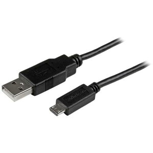 StarTech USB 2.0P[u/50cm/Type]A - MicroB/480Mbps/IX-IX/ubN/}CNB USBAUB50CMBK ItBX Zݗpi OApi P[u(s)