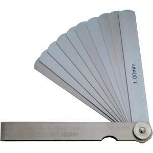 SK スキマゲージ シクネスゲージ 100MH 100mm 10枚 厚さ0.10~1.00mm 100MH 測定 計測用品 測定工具 ゲージ(代引不可)