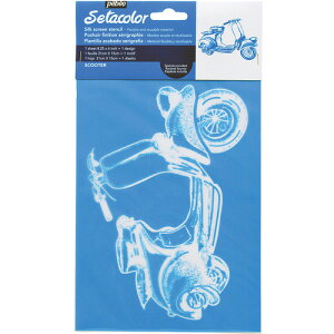 Pebeo シルクスクリーンステンシル型 A5 スクーター 329604 安全用品 標識 標示 装飾シート(代引不可)