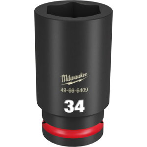 milwaukee SHOCKWAVE IMPACT DUTY �f�B�[�v�C���p�N�g�\�P�b�g 3/4�C���`(19mm)�p 34mm 49666409 ���ƍH�� �\�P�b�g�����` �C���p�N�g�p�\�P�b�g(����s��)�y���������z