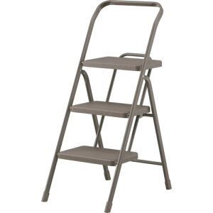 IRIS 踏台・椅子・ディスプレイラック 299957 折りたたみステップ3段 チャコール アイリスオーヤマ 工事 照明用品 はしご 脚立 踏台 OSU-3R-T(代引不可)【送料無料】