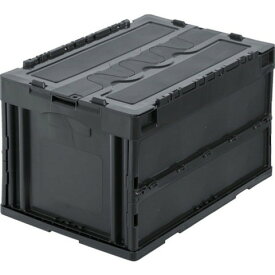 TRUSCO トラスコ 蓋ツキ折リタタミコンテナ 50L グレー CT50GY(代引不可)