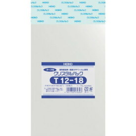 HEIKO OPP袋 テープ付キ クリスタルパック T12-18 6740820T1218(代引不可)