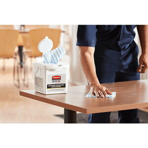 ラバーメイド ディスポーサブルマイクロファイバークロス用ハンドル付キケース(4個入リ) ラバーメイド RM1965401WT 清掃 衛生用品 清掃用品 ウエス(代引不可)【送料無料】