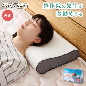 樹脂ファイバー枕 高め 約30×50cm Neck Therapy 整体師が勧める 洗える 3D枕 メッシュ構造 通気性 弾力性 洗濯 丸洗いOK まくら 快眠枕 首・肩サポート 枕 まくら ネックセラピー(代引不可)【送料無