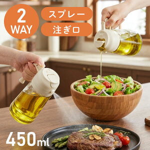 �I�C���X�v���[ 2WAY �K���X 450ml ������ �I�C���{�g�� �m���t���C���[�ɂ��Ή� ���X�v���[ �L�b�`���p�i ���{�g�� �Ў葀�� 2in1 �ɍ׃~�X�g