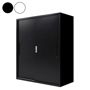 【※法人様限定販売】 引き戸書庫 組み立て品 幅90cm 2.6cmピッチで可動棚 鍵付きラック システム収納庫 スチール書庫 キャビネット 事務所 本棚 シェルフ 収納(代引不可)【送料無料】