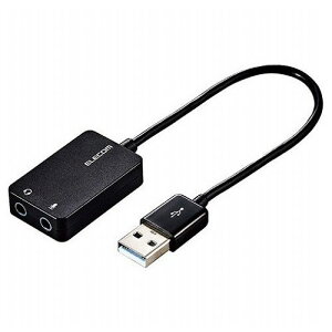 y5ZbgzGR I[fBIϊA_v^ USB-3.5mm I[fBIo }CN P[ut 15cm ubN USB-AADC02BKX5(s)yz