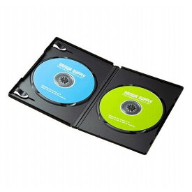 サンワサプライ DVDトールケース 2枚収納・10枚セット・ブラック DVD-TN2-10BKN(代引不可)【送料無料】