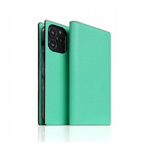 SLG Design Neon Full Grain Leather Diary Case for iPhone 13 Pro �蒠�^�P�[�X �e�B�[�� SD22123i13PTL(����s��)�y���������z