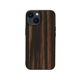 Man & Wood 天然木ケース for iPhone 14 Plus Ebony 背面カバー型 I23638i14M(代引不可)