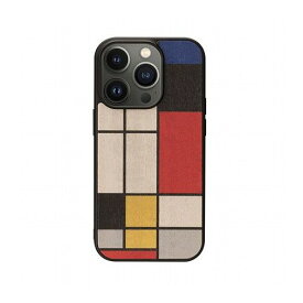 Man & Wood 天然木ケース for iPhone 14 Pro Max Mondrian Wood 背面カバー型 I23647i14PM(代引不可)