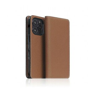 SLG Design Hybrid Grain Leather Diary Case for iPhone 14 Pro Saddle Brown �蒠�^ SD24319i14PBR(����s��)�y���������z