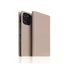 SLG Design Full Grain Leather Case for iPhone 14 Pro ライトクリーム 手帳型 SD24326i14PLC(代引不可)【送料無料】