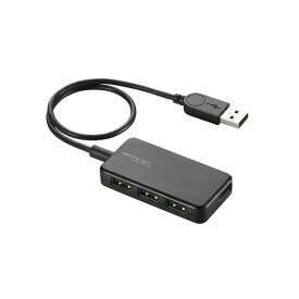 エレコム　USB2.0ハブ(Windowsタブレット向け)　U2HS-A402BBK(代引不可)【送料無料】