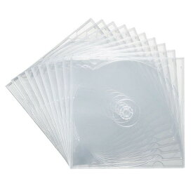【10枚×5セット】 サンワサプライ Blu-ray・DVD・CDケース(2枚収納ソフトタイプ) FCD-PSW10CLX5(代引不可)【送料無料】