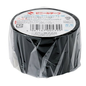 ニチバン ビニールテープ 38mm 黒 NB-VT-386(代引不可)