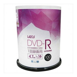 500���Z�b�g(100��X5��) Lazos �^��pDVD-R L-CP100PX5 �p�\�R�� �h���C�u DVD���f�B�A(����s��)�y���������z
