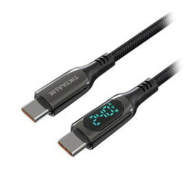 TIKTAALIK LCDディスプレイ付き 240W PD USB-C to Cケーブル 1.5m TT25258 パソコン周辺機器(代引不可)【メール便配送】【送料無料】