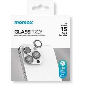 MOMAX [}bNX GlassPro+ JpKXtBfor iPhone 15 Pro/ 15 Pro Max O[ MM25542i15PR iPhone(s)y[֔zzyz