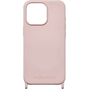 PHONECKLACE �t�H���l�b�N���X �X�g���b�v�z�[���t���V���R���P�[�X for iPhone 15 Pro Max �p�E�_�[�s���N PN25611i15PM iPhone(����s��)�y���[���֔z���z�y���������z