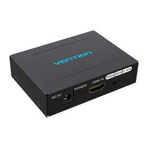 VENTION HDMI Audio 分配器 アルミニウム合金 ブラック AF-2595 パソコン周辺機器(代引不可)【送料無料】