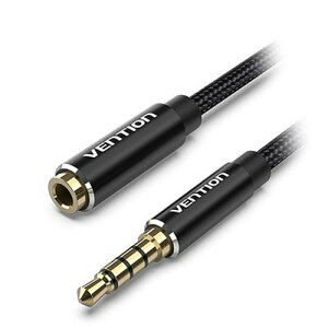 VENTION Rbg҂ TRRS 3.5mm Male to 3.5mm Female I[fBIP[u A~jE 3m ubN BH-4612 I[fBI֘A(s)