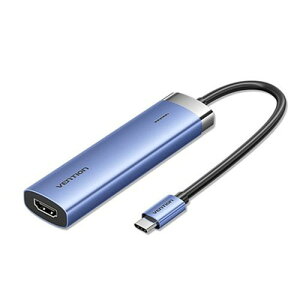 VENTION 5-in-1 USB-C to HDMI/USB 3.0 x 3/PD hbLOXe[V 0.15M Ztp[/oXp[/4KΉ u[ TG-0743 p\RӋ@(s)yz