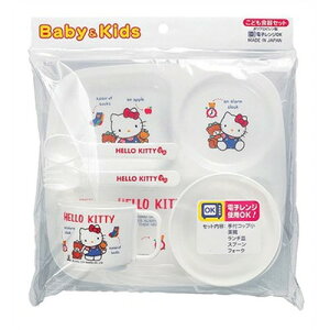 オーエスケー ハローキティ 子供食器セット レンジ対応 BG-130KT キッチン雑貨(代引不可)