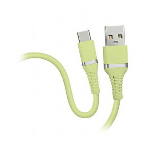 【10本セット】 HIDISC やわらかケーブル USB-A to Type-C ピスタチオグリーン HD-SACC1GNX10(代引不可)