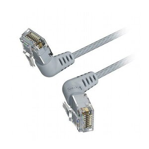�y5�{�Z�b�g�z VENTION Cat.6a LAN�P�[�u�� UTP ���p�R�l�N�^ 360°�X�C���O�^�C�v �O���[ 2m �O���[ IB-0293X5(����s��)