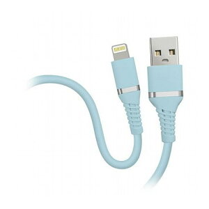 【5本セット】 HIDISC やわらかケーブル USB-A to Lightning アイシーブルー HD-SLAC1BLX5(代引不可)【送料無料】