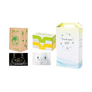 プレミアムギフトセット5 (鼻セレブポケットティッシュ・鼻セレブポケットプレミアムティッシュ・紙製水切り袋、ネピアミニティッシュ) 日本製 22555513(代引不可)