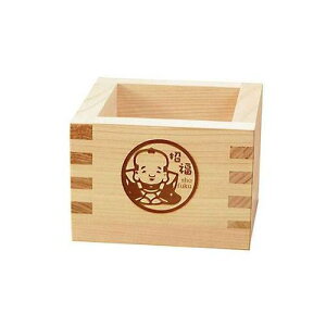 ヤマコー てまひま工房 ひのき縁起桝(1合桝) ひのきの香りが清々しい冷酒にぴったりの枡 招福助 yamaco83868