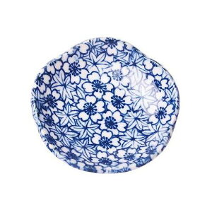 【10枚セット】 ヤマコー てまひま工房 プチ風水・盛塩小皿 花型 藍 春秋 yamaco78455X10【送料無料】