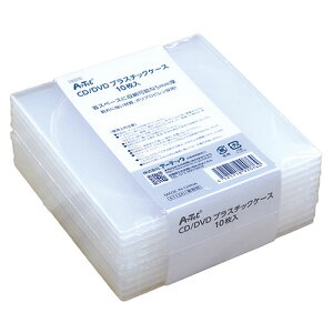 ARTEC CD/DVD�v���X�`�b�N�P�[�X 10���� ��䔖�^ ATC92076(����s��)