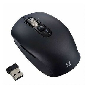 Digio �����z�C�[���}�E�X Bluetooth�EUSB�����f���A���É��{�^��BlueLED�}�E�X S�T�C�Y �u���b�N MUS-DKF239BK(����s��)�y���������z