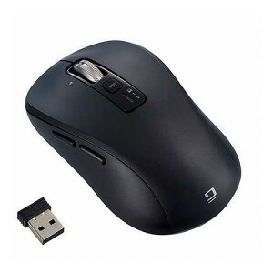 Digio �����z�C�[���}�E�X Bluetooth�EUSB�����f���A���É��{�^��BlueLED�}�E�X M�T�C�Y �u���b�N MUS-DKF242BK(����s��)�y���������z