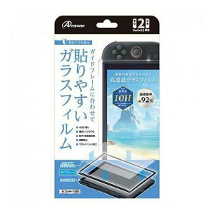 �A���T�[ Nintendo Switch 2�p �\��₷���K�C�h�t10H�����߃K���X�t�B���� �ȒP�ɓ\��t���\ ANS-SW190(����s��)