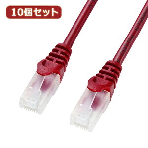 �y10�Z�b�g�z�T�����T�v���C �c���܂�h�~CAT5eLAN�P�[�u�� LA-Y5TS-02RX10(����s��)�y���������z