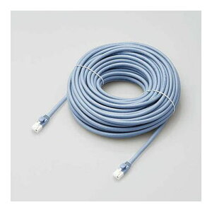 elecom �G���R�� LAN�P�[�u��/CAT6A�Ή�/EU RoHS�w�ߏ���/�ܐ܂�h�~/�ȈՃp�b�P�[�W�d�l/20m/������/�u���[ LD-GPAT/BU20/RS(����s��)�y���������z