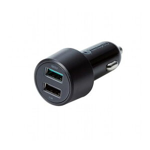 �G���R�� �V�K�[�`���[�W���[ 2USB�|�[�g(��������) QuickCharge3.0+USB1�|�[�g(�ő�2.4A) �u���b�N MPA-CCUQ04BK(����s��)