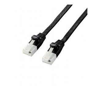 �G���R�� LAN�P�[�u��/CAT6A����/�ܐ܂�h�~/�t���b�g/5.0m/�u���b�N LD-GFAT/BK50(����s��)�y���[���֔z���z�y���������z